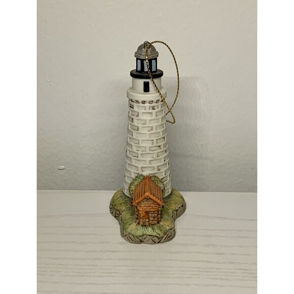 Geo. Z Lefton 1996 Lighthouse Ornament Cana Island, WI #10987 Hand Painted VTG - Picture 4 of 6